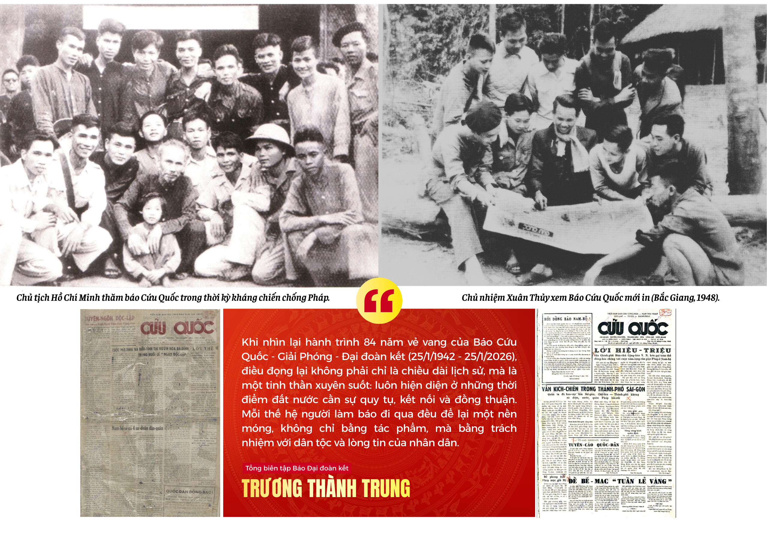 Cứu Quốc - Giải phóng - Đại đoàn kết: 84 năm một sứ mệnh đồng hành cùng dân tộc