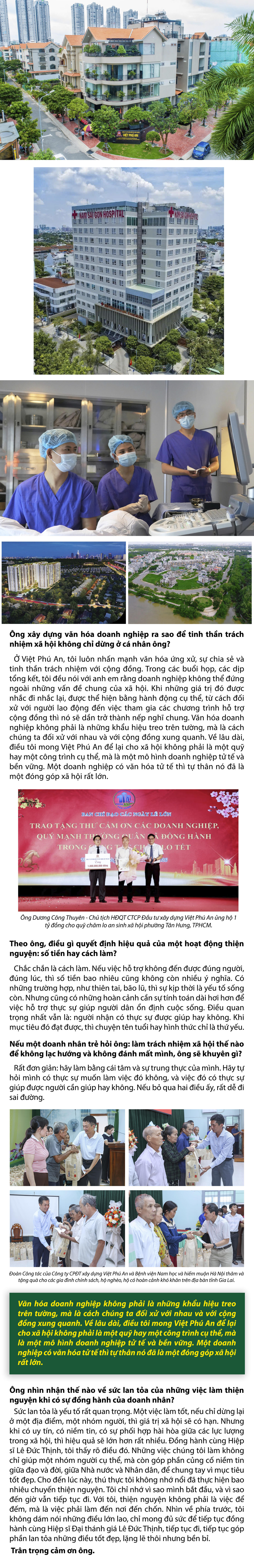 Doanh nhân Dương Công Thuyên: 
Từ kinh doanh bền vững đến trách nhiệm xã hội 
