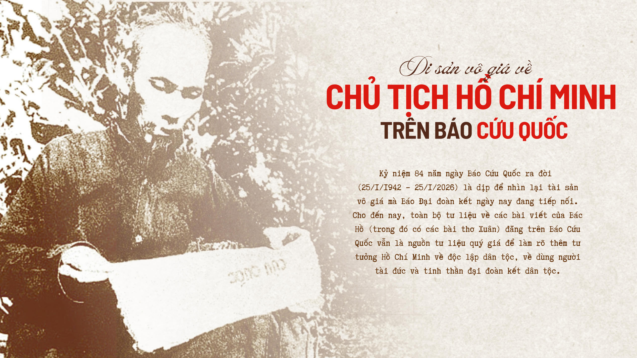 Di sản vô giá về Chủ tịch Hồ Chí Minh trên báo Cứu Quốc