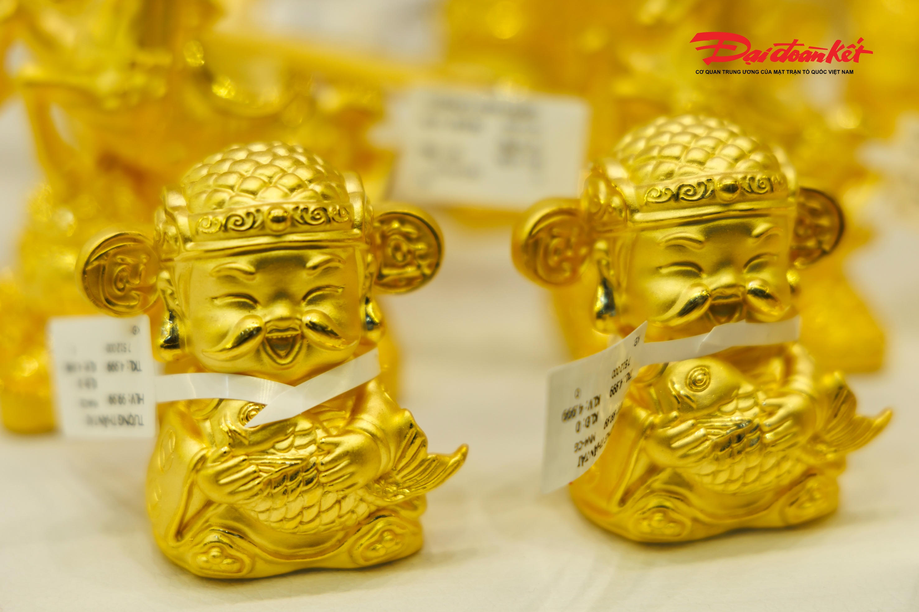 Sản phẩm vàng Linh quý Thần Tài. Ảnh: Quang Vinh.