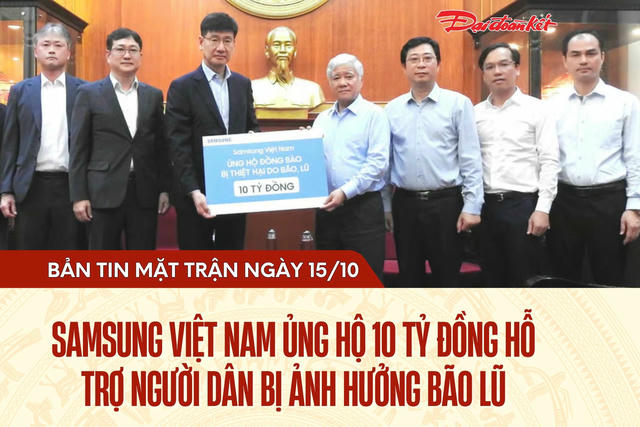 Bản tin Mặt trận sáng 15/10