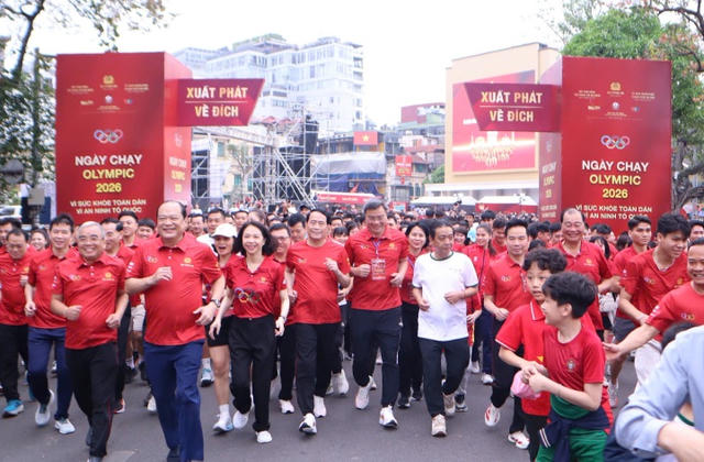 Thủ đô rực rỡ sắc màu Ngày chạy Olympic 2026